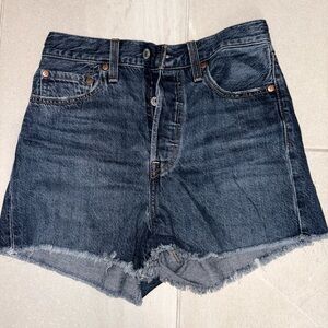 Levi's Dark Blue Jean Shorts